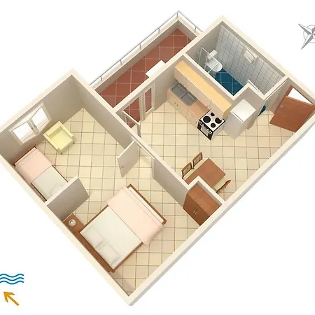 Appartement Uvala Pokrivenik 4604d Gdinj